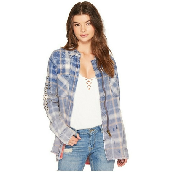 Free People Deconstructed Shirt Jacket